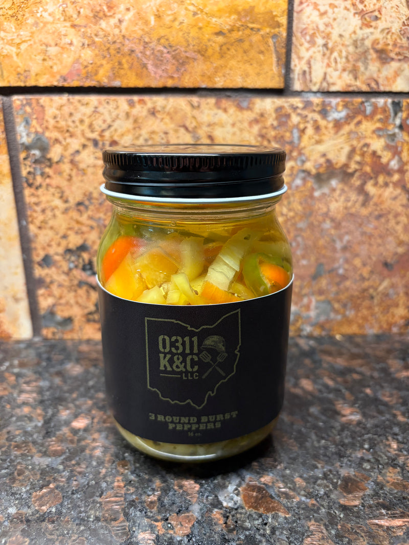 3 Round Burst Peppers N Oil