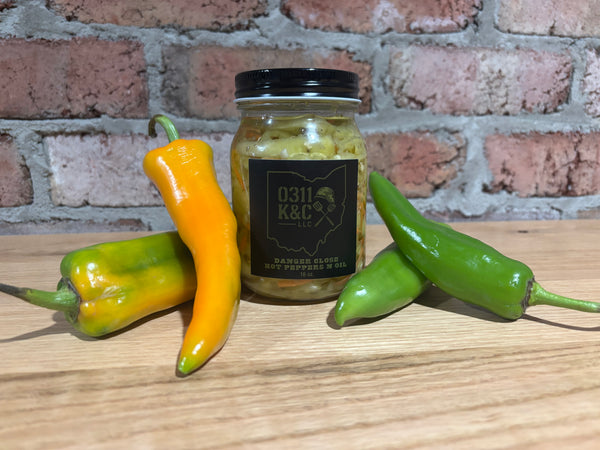 0311 K&C Danger Close Hot Peppers n Oil